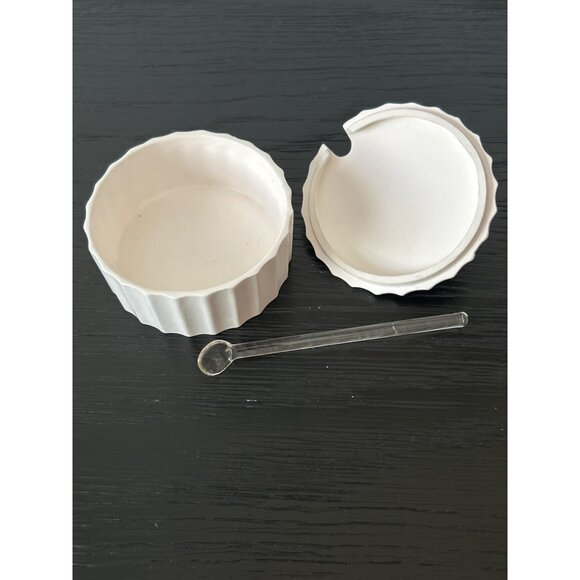 VTG 1959 HOLT HOWARD Holiday Creamer/Sugar Bowl Set Holly Berries Ribbed Design - Picture 9 of 12